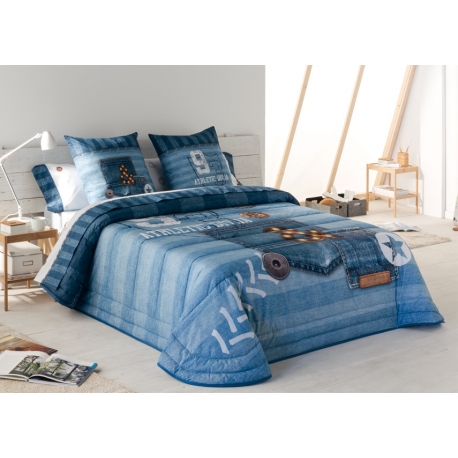 Bedspread Jeans 180x270 cm