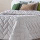 Bedspread Malibu Beig 250x270 cm