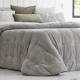 Bedspread Detroit Beig 235x270 cm velvet