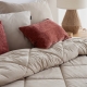 Bedspread Anelka Camel 250x270 cm velvet