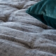 Bedspread Detroit Gris 250x270 cm velvet