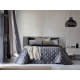 Bedspread Siena Gris 270x270 cm velvet