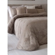 Bedspread Mylene Taupe 250x270 cm, 2 pillow cases included