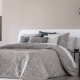 Bedspread Nolan Gris 235x270 cm, 2 pillow cases included