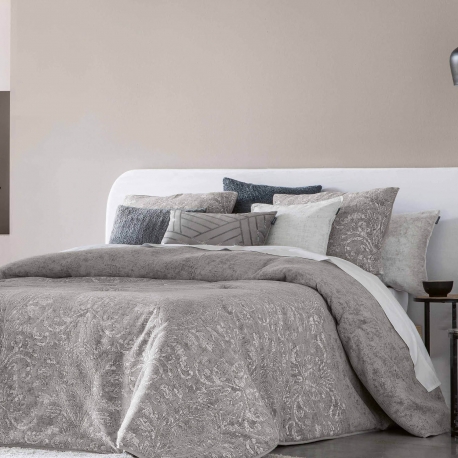 Bedspread Nolan Gris 235x270 cm, 2 pillow cases included